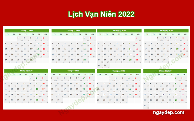 Xem ngày 20 tháng 8 năm 2022 - Lịch vạn niên ngày 20/8/2022