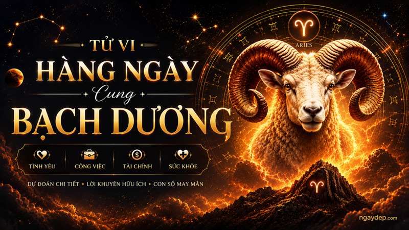 Tử vi hàng ngày cung Bạch Dương