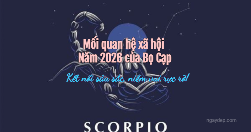 Mối quan hệ xã hội trong năm 2026 của Bọ Cạp: Kết nối sâu sắc, niềm vui rực rỡ!