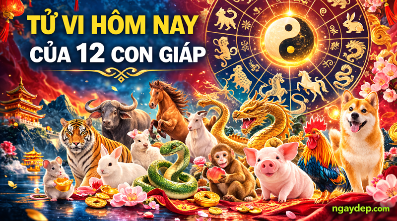 Tử vi hôm nay của 12 con giáp