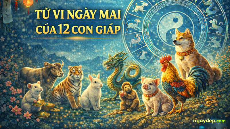 Tử vi ngày mai của 12 con giáp